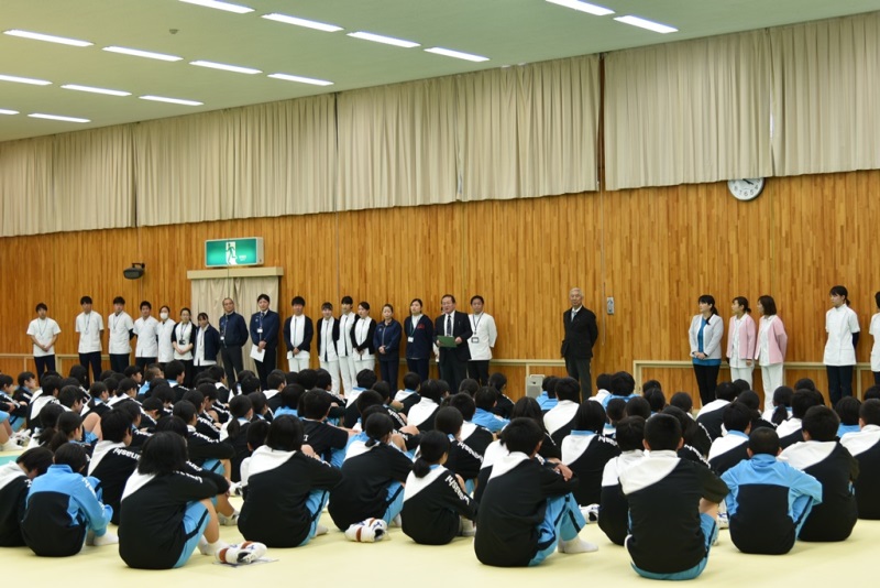 【地域連携活動】 キャリア教育in磐梨中学校