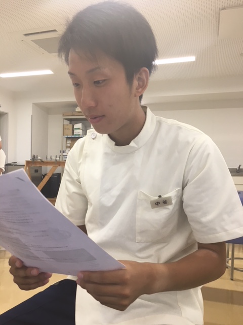 【柔整学科】　柔整学科のバッテリー紹介