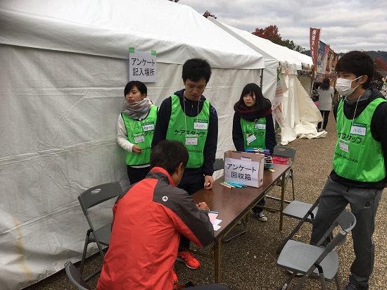 【柔道整復学科】 岡山マラソン ケアーステーション運営