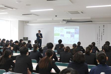 【看護学科】 樋野興夫先生の特別講演を行いました