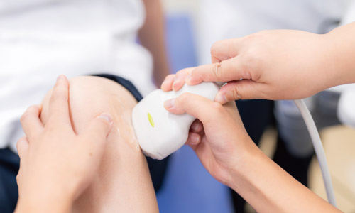 柔整実技 授業中の様子