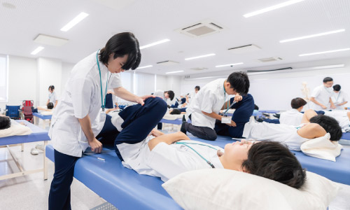 運動療法学 授業中の様子