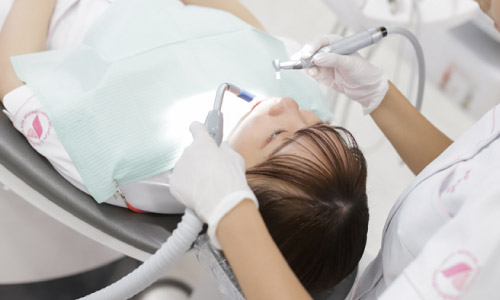 歯科予防処置実習の写真